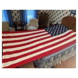 Large cotton American flag