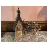 Lighted birdhouse decor