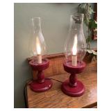 Two small lamps