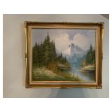 River and mountain picture