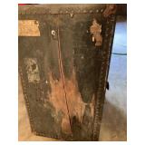 Vintage trunk has some damage