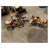 Metal Tonka Ford truck and small front and loader