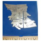 Vancouver 2010 Olympic metal puzzle pins