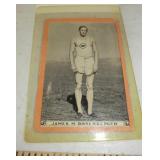 Old card of 1912 olmypian James M Roenberger