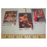Foreman, Lewis & Leonard boxing cards