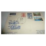 1956 Australia post cards with collectible stamps