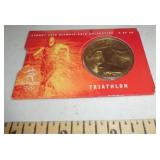 Australia Olympic $5 coin-triathalon