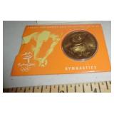 Australia Olympic $5 coin-gymnastics