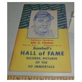 Baseball Hall of Fame booklet