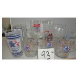 Olympic glasses various years