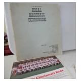 Reds team picture and unused scorebook