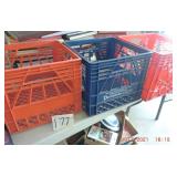 3 milk crates
