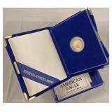 Gold American eagle 1/10 ounce United States mint