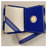 Gold American eagle 1/10 ounce United States