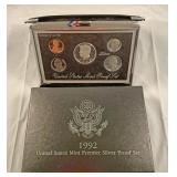 1992 United States mint premier silver proof set