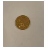 1913 gold Indianhead $5 medallion