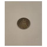 1854 seated liberty half dime
