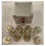 2002 to  2012 Uncirculated Kennedy half dollars