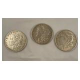 1899O, 1900O, 1921 Morgan Dollars