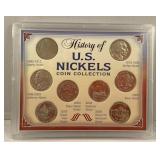 History of US Nickels coin collection