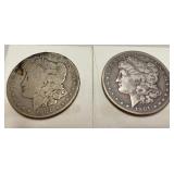 Morgan Liberty dollars 1901-S and 1901-O