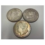 Morgan liberty dollars 1886 x3 (1 w/S)