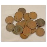 1860s to early 1900s wheat pennies (20ct)