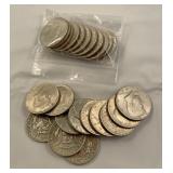1974 50 Cent pieces (24 ct)