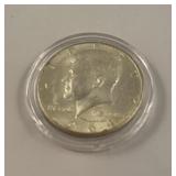 1964 Silver half dollar