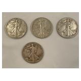 31942, 1943 Liberty walking half dollars