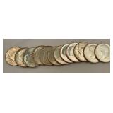 121964 Kennedy silver half dollars