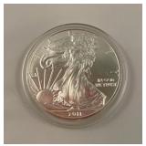 2011 walking liberty 1 ounce fine silver dollar