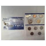 2001 uncirculated Philadelphia 50 state quarter