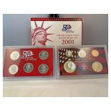 2001 United States mint silver proof set 50