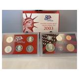 2003 United States mint silver proof set 50 state
