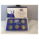2000 United States mint 50 state quarters proof