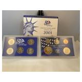 2001 United States mint proof set 50 state