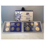 2001 United States mint proof set 50 state
