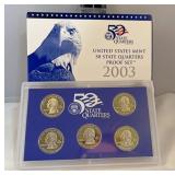 2003 United States mint 50 state quarters proof