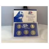 2005 United States mint 50 state quarters proof