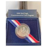 2008 bald eagle commemorative coin proof clad