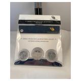 2011 America the beautiful quarters 3 coin