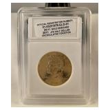 2011 24 karat gold JFK half dollar/uncirculated