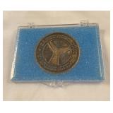 1973 Zane trace commemoration coin