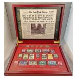 Nice commemorative box with coins and stamps from