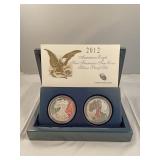 2012 American Eagle silver proof set