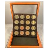 Civil War presidential coins of different median,