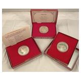 3 - United States mint commemorative half dollars