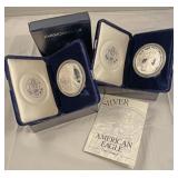 2 - 1994 and 1995 American Eagle 1 ounce proof