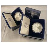 1997 and 1998 American Eagle 1 ounce proof silver
